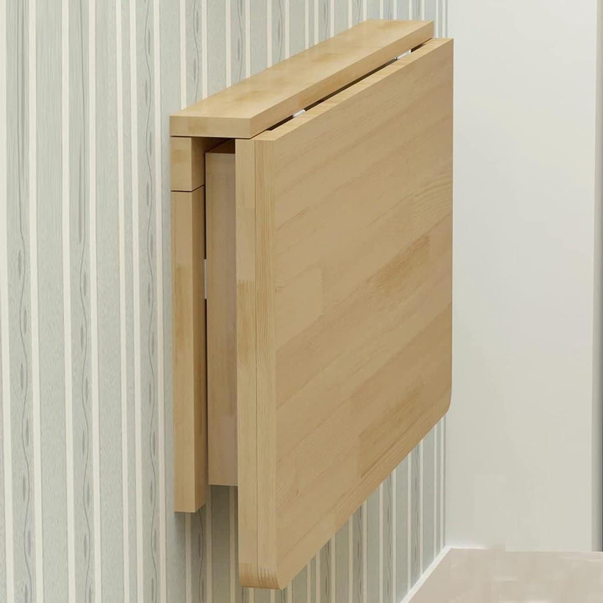 genérico ruimtebesparende klaptafel van grenenhout, wandconsole, compact keukenmeubel (100 x