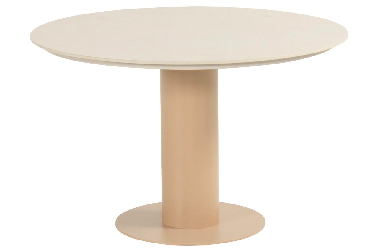 girona ronde dining tuintafel 120cm cappuccino hartman hartman