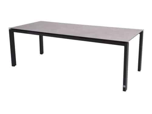 Goa Tafelframe Antracite Met HPL Tafelblad Slate Antracite 220 x 95 cm 4SO - 4so