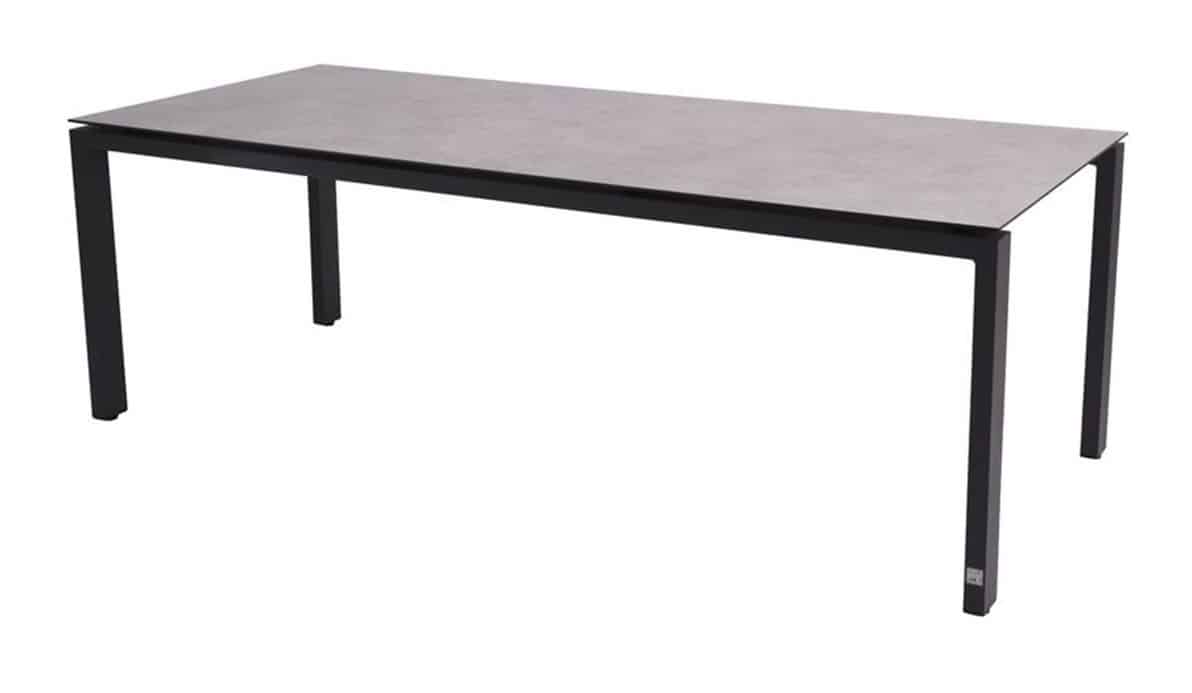 goa tafelframe antracite met hpl tafelblad slate antracite 220 x 95 cm 4so 4so