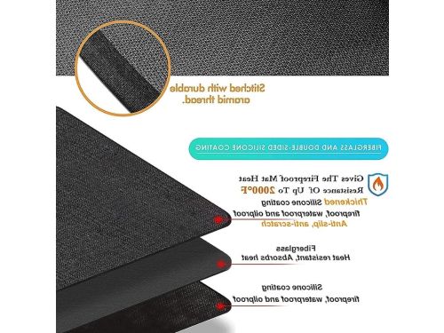 Grill Mat - Onderlegger Barbecue - Terras Beschermen - Brandwerend