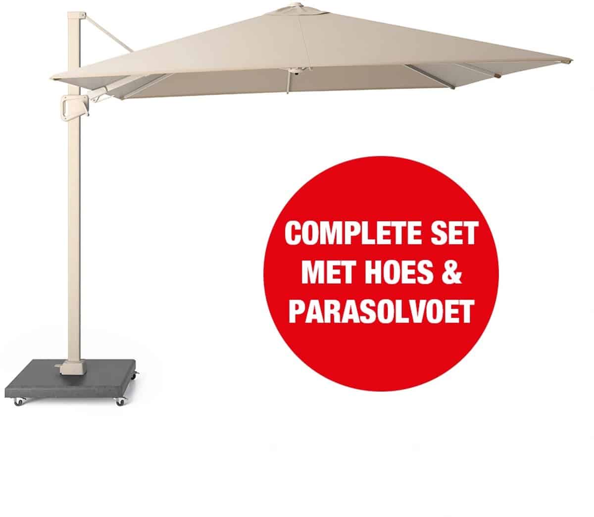 halifax zweefparasol set 300×300 ivory