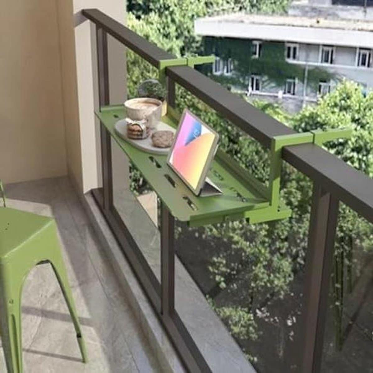 hangende tuintafel buiten bartafel balkon ontspanning verstelbare
