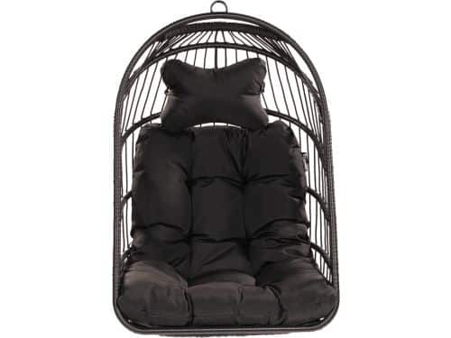 Hangstoel Eénpersoons 'Egg' Black (Zwart) | 1% For The Planet