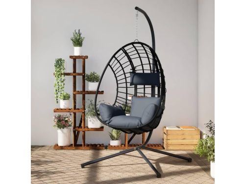 Hangstoel Eivorm - Schommelstoel Relax - Buiten Ontspannen - Rotan