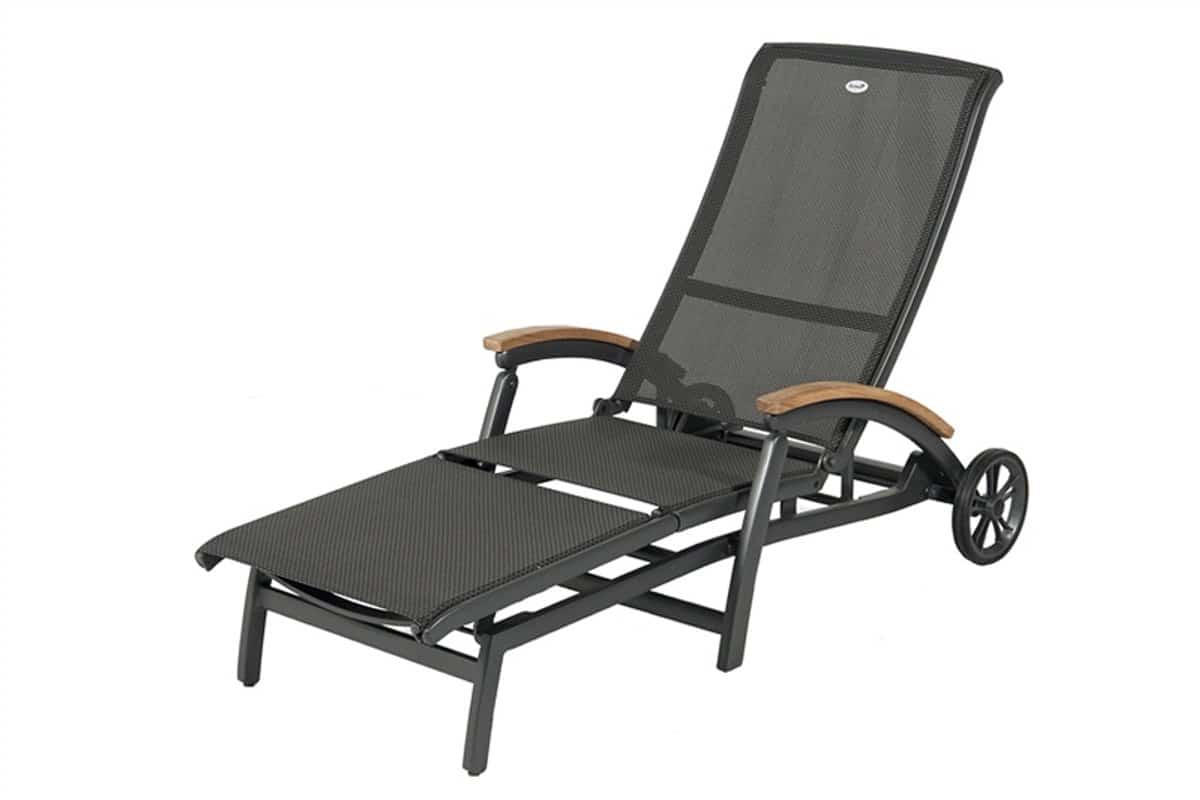hartman da vinci ligbed met teak armleuningen
