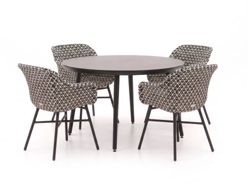 Hartman Delphine/Sophie Studio ø128cm dining tuinset 5-delig - Laagste prijsgarantie!
