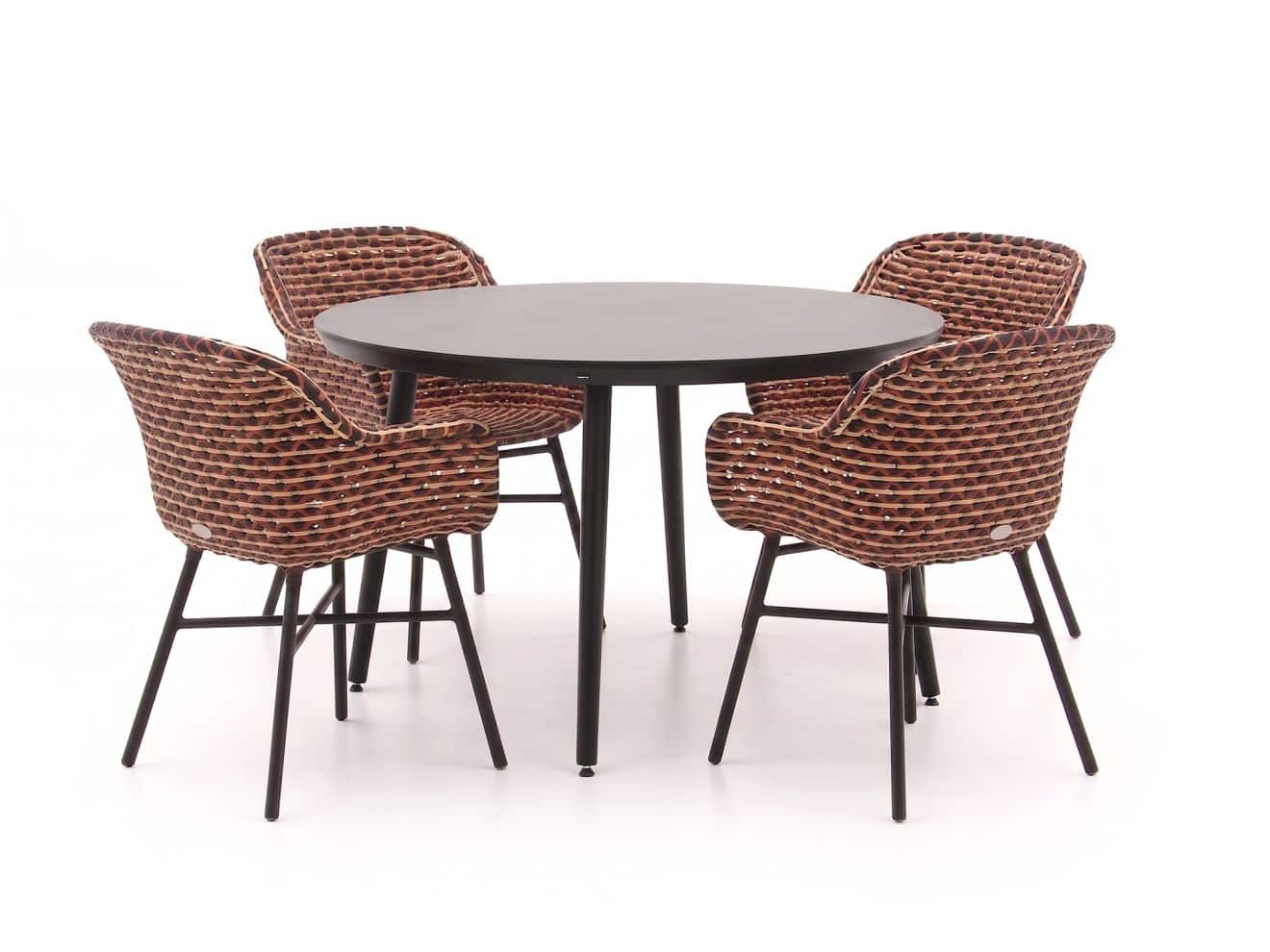 hartman delphine/sophie studio ø128cm dining tuinset 5 delig laagste prijsgarantie!