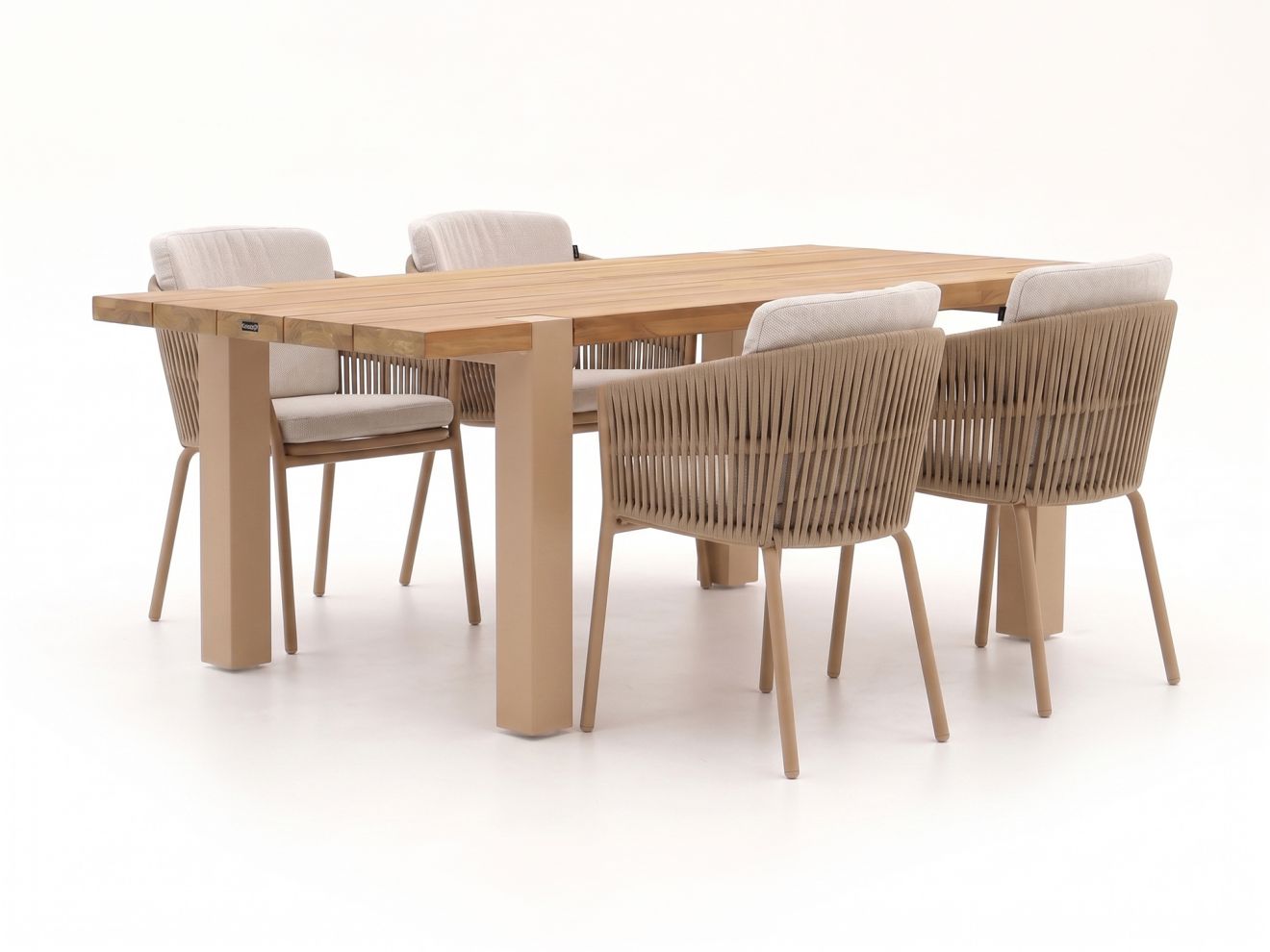 hartman sevilla/almeria 200cm dining tuinset 5 delig laagste prijsgarantie!