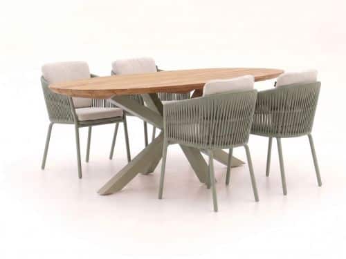 Hartman Sevilla/San Sebastian 200cm dining tuinset 5-delig - Laagste prijsgarantie!