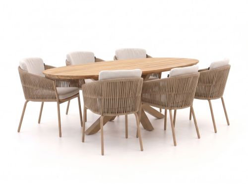 Hartman Sevilla/San Sebastian 200cm dining tuinset 7-delig - Laagste prijsgarantie!