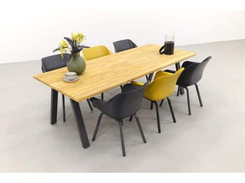 Hartman Sophie element Xerix-Curry Yellow/Ambassador 240x100 cm. tuinset