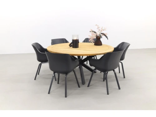 Hartman Sophie Element Xerix/Taste Prado 160 cm. - Ronde tuinset