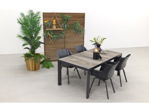 Hartman Sophie Xerix/Kings 4-persoons dining tuinset 180x100 cm. - Antraciet