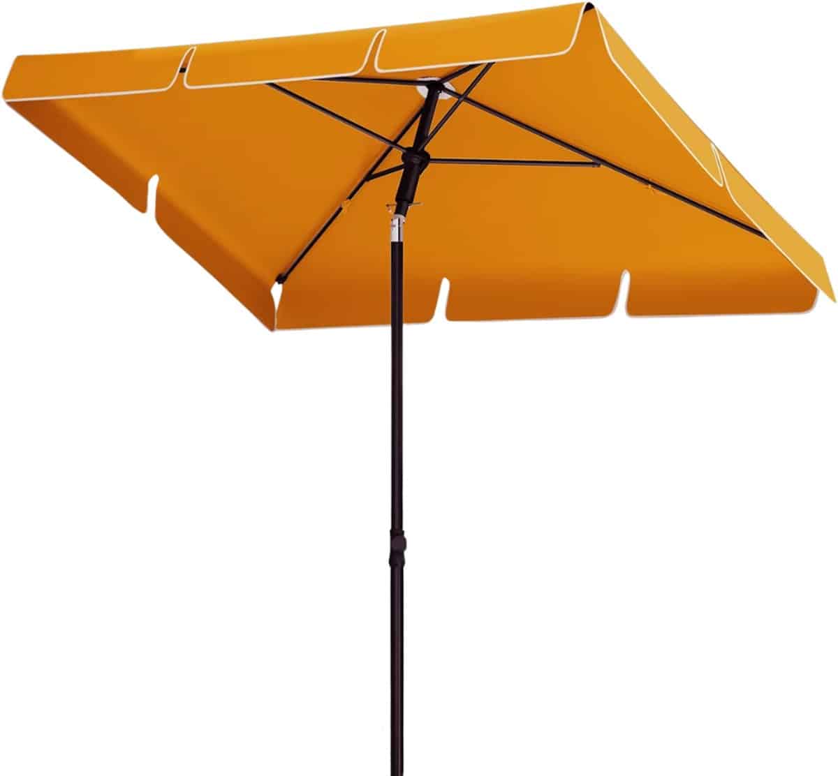 hhhk vierkante parasol 200x125x240cm oranje met