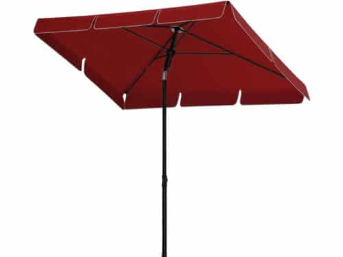 HHHK - Vierkante Parasol - 200x125x240cm - Rood - met