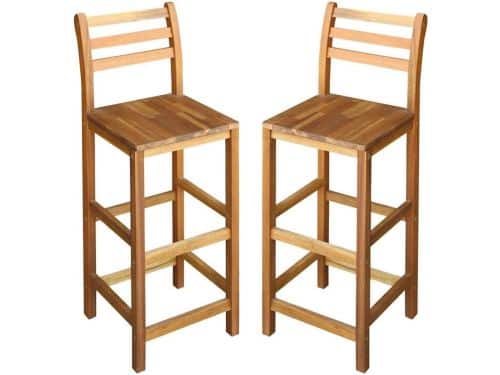 Houten Barstoelen - Barkrukken Set - Keuken en Eetkamer