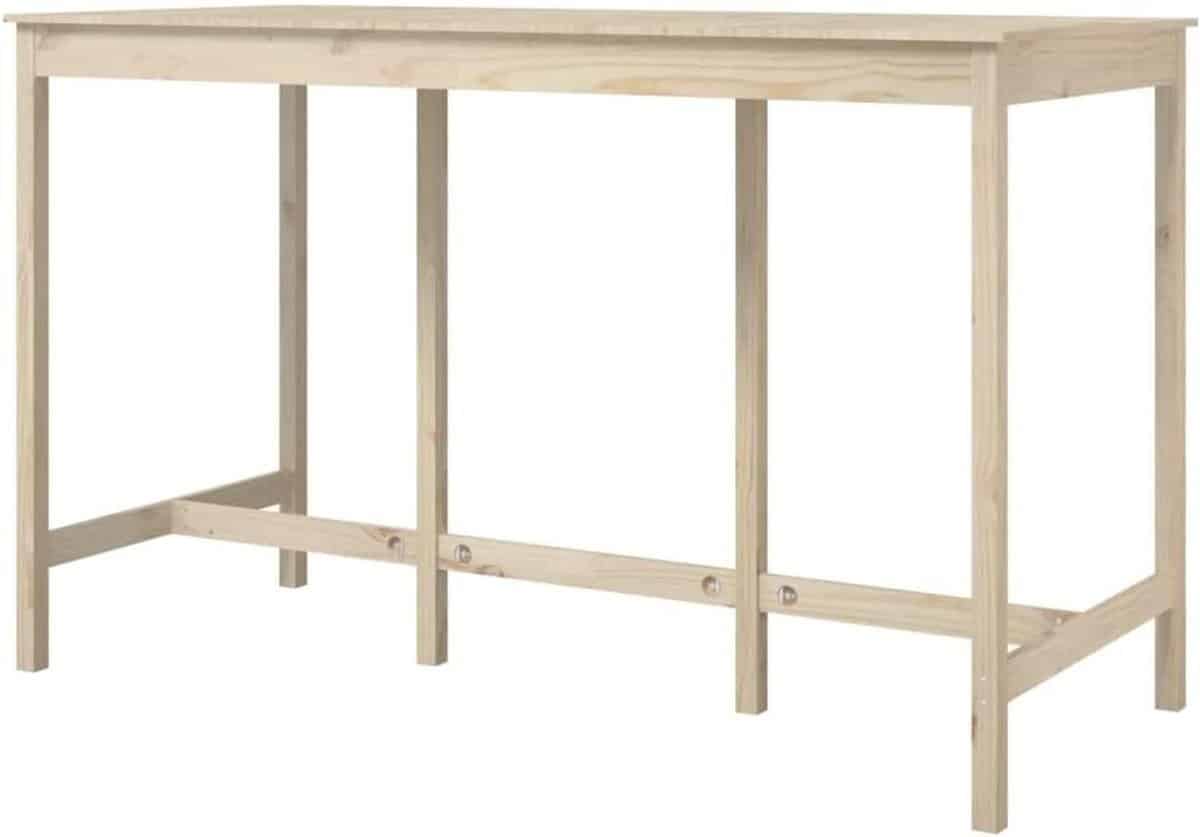 houten bartafel hoge tafel gezellig tafelen massief