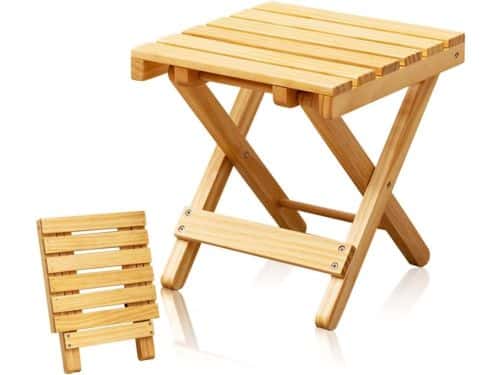 Houten bijzettafel - Kleine klaptafel - Buiten genieten - Opvouwbaar