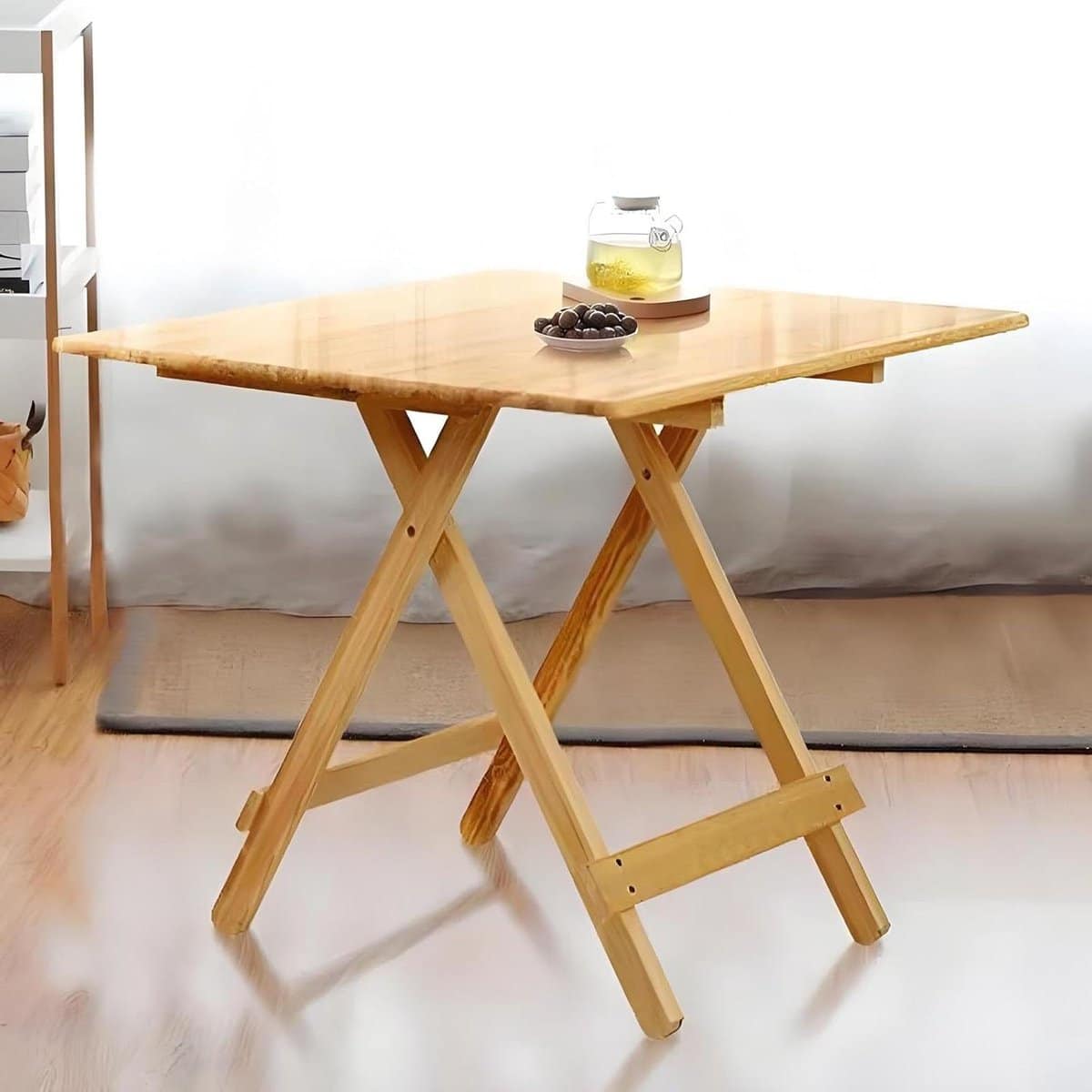 houten eettafel klaptafel uitschuifbaar kleine ruimtes veelzijdig