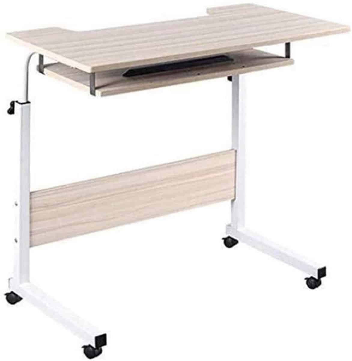 houten klaptafel bijzettafel laptoptafel werken eten verstelbare