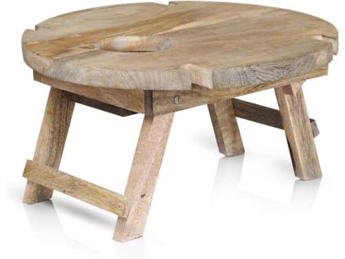 Houten Klaptafel - Picknick Tafel - Ontbijt op Bed