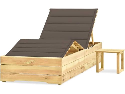 Houten Ligbed - Tuinstoel Chaise - Ontspannen Buiten - Verstelbare