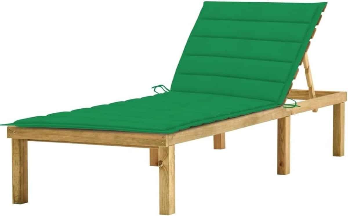 houten ligstoel tuinstoel lounge buiten ontspannen verstelbare