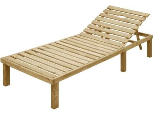 Houten Ligstoel - Tuinstoel Lounger - Buiten Ontspannen - Verstelbare