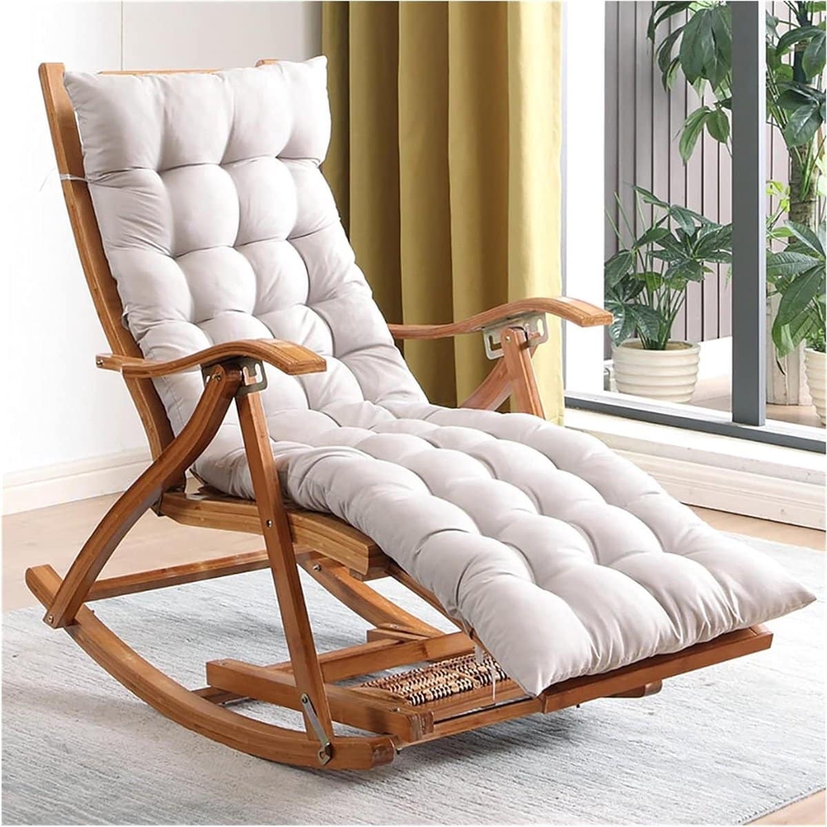houten lounge stoel opvouwbare fauteuil buiten ontspannen