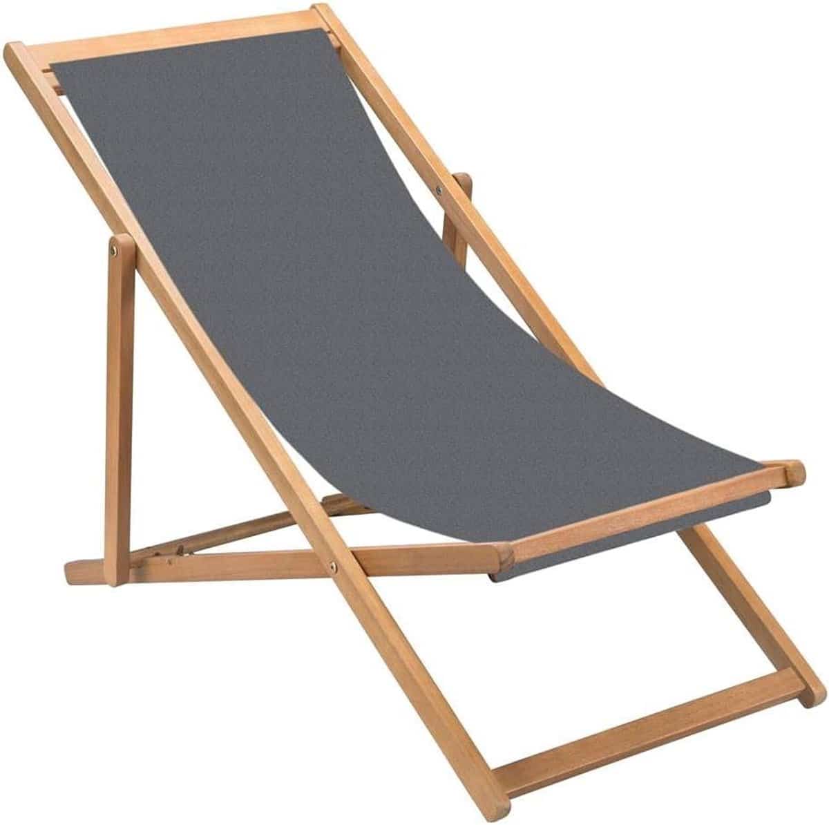 houten lounger tuinstoel klapbaar ontspannen in de tuin