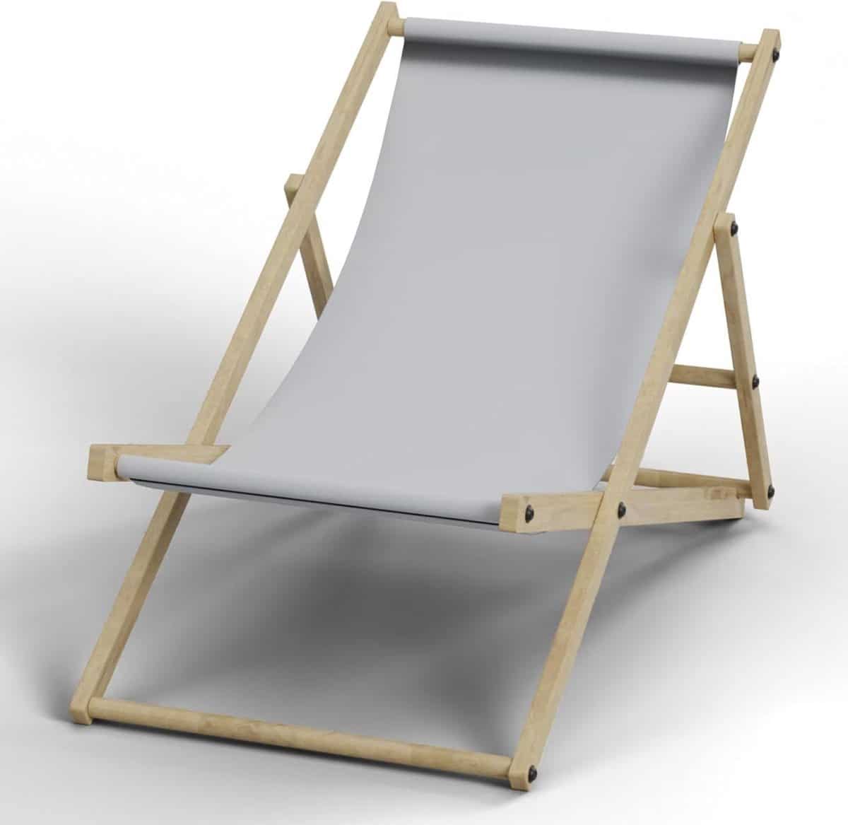 houten loungestoel tuinstoel ligbed ontspannen in de tuin