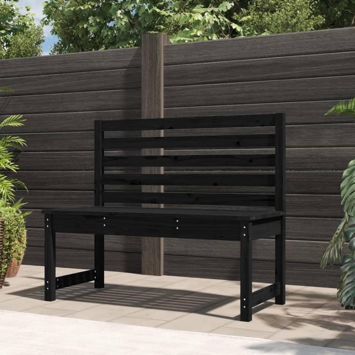 houten tuinbank buitenbank loungebank buiten zitten massief
