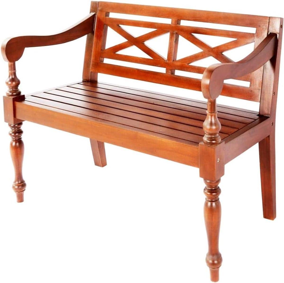 houten tuinbank parkbank sofa buiten zitten massief
