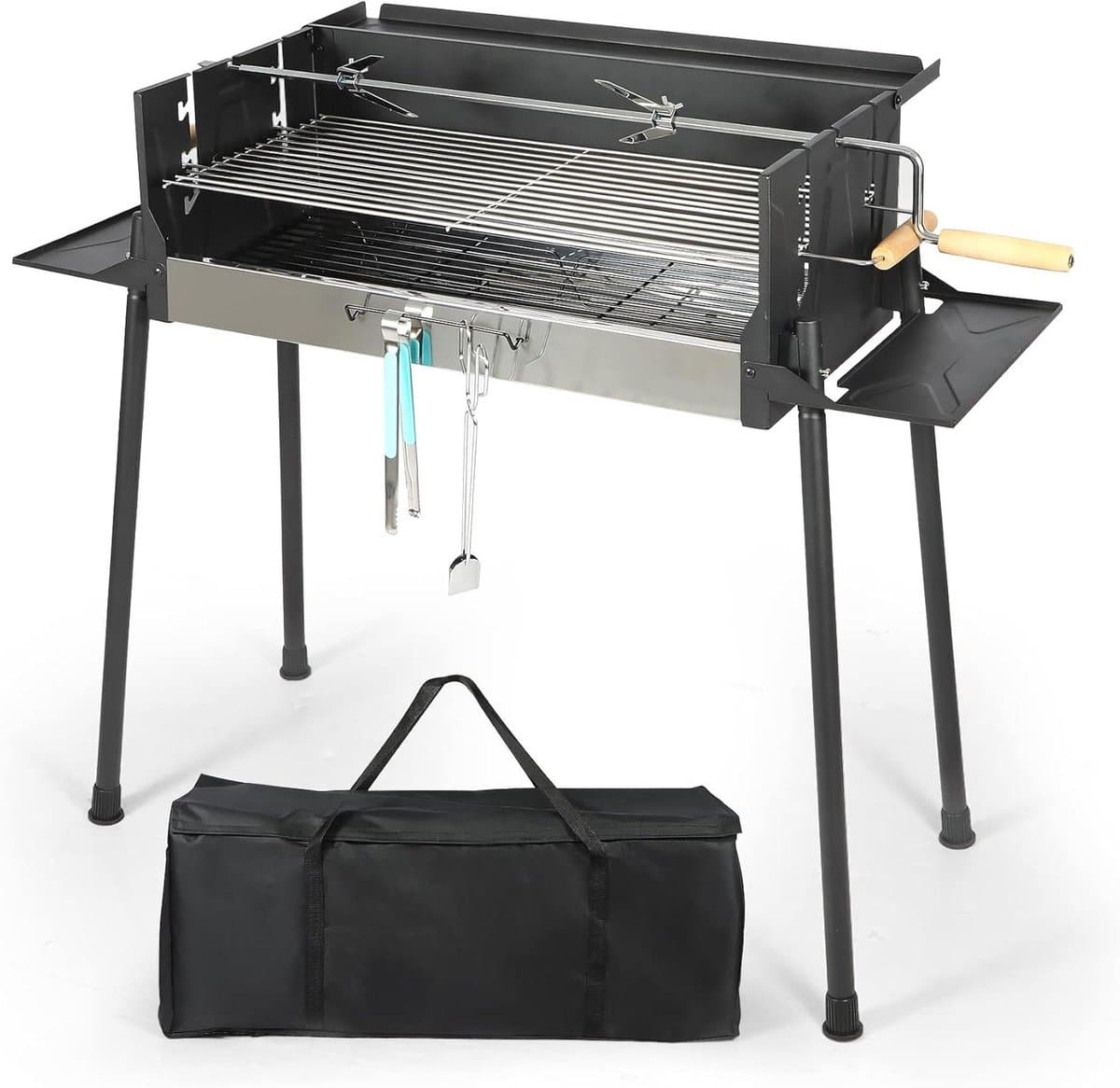 houtskool bbq grill buiten koken gezellig buiten eten