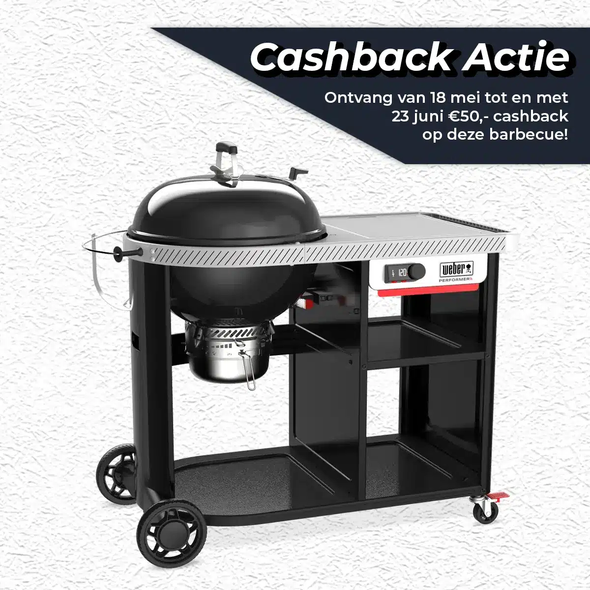 houtskool bbq performer premium smart 57