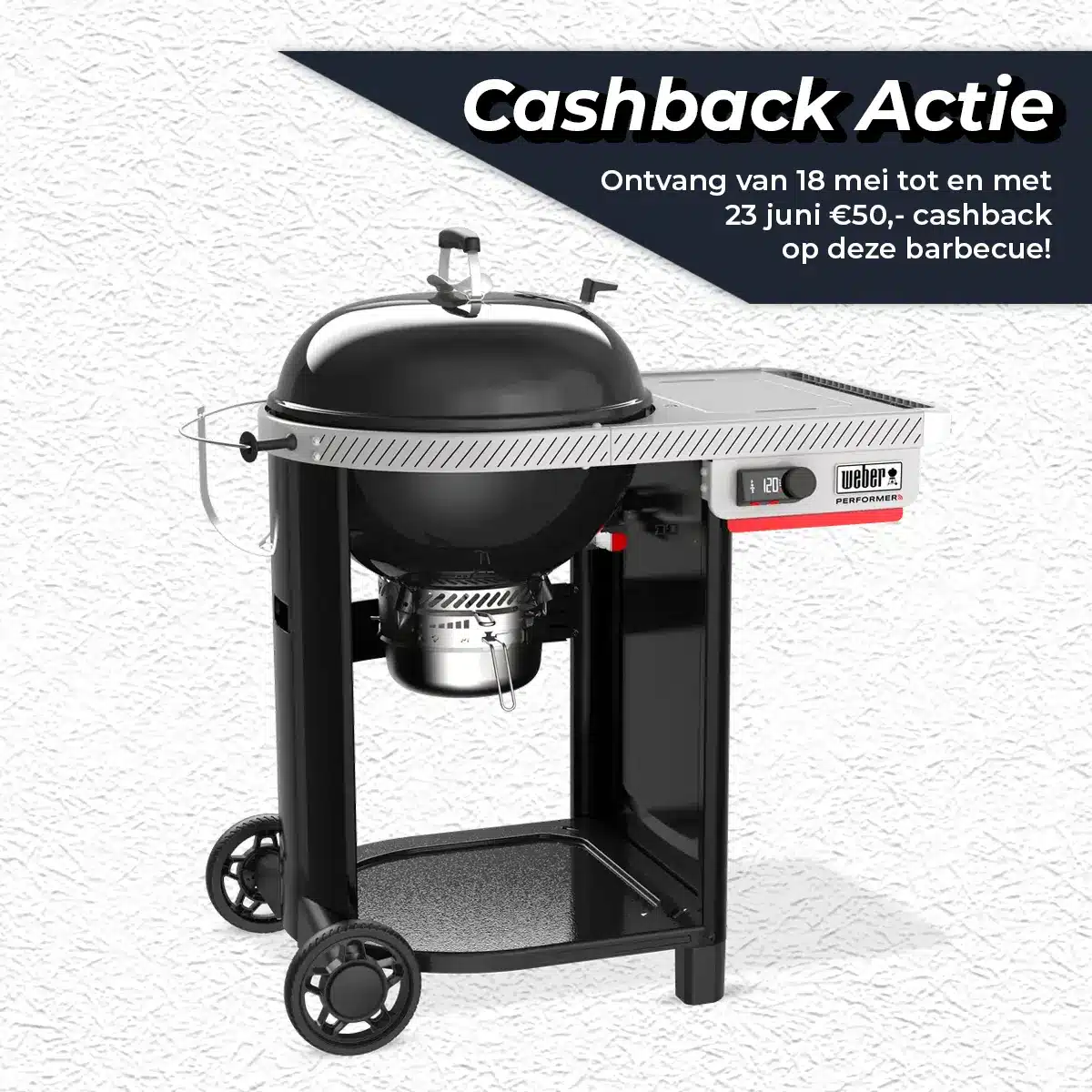 houtskool bbq performer smart 57cm