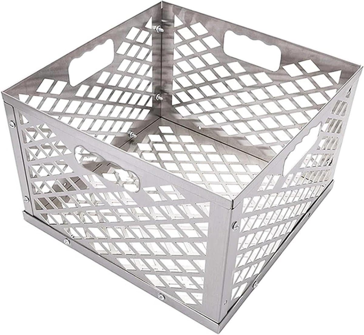 houtskool mand rookmand rvs barbecue accessoire unieke
