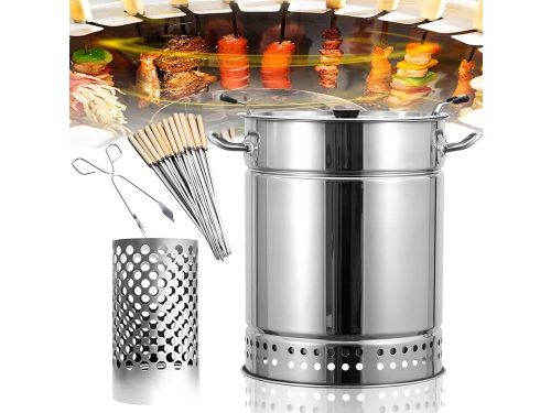 Houtskoolbarbecue - Draagbare Grill - Buiten Koken - Rookloos Ontwerp