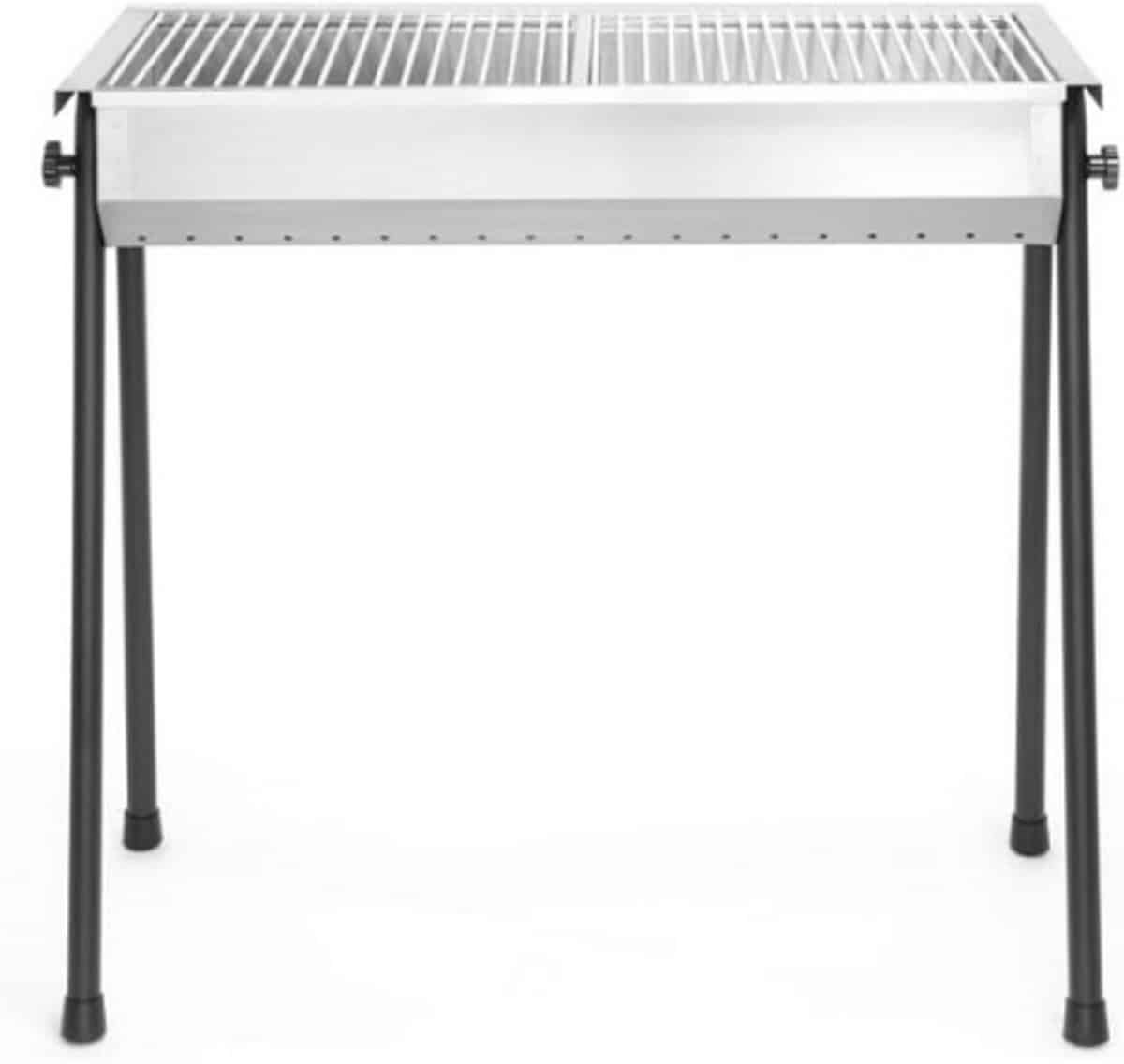 houtskoolbarbecue patio, bbq, met 2 roosters van ieder 345x345mm
