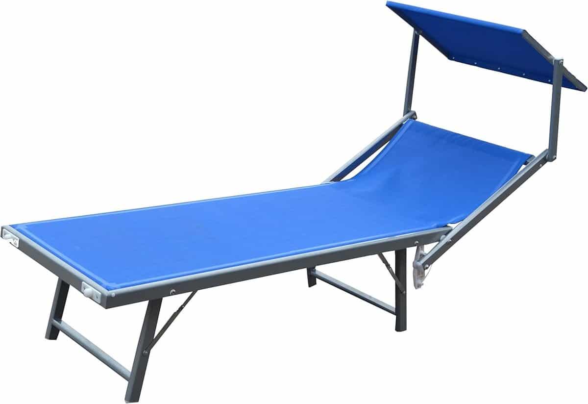 ibiza ligstoel strandstoel lounger ontspannen in de zon