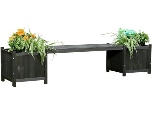 Imperatoris - Tuinbank met Plantenbak - 2-Zitsbank - Houten Bank