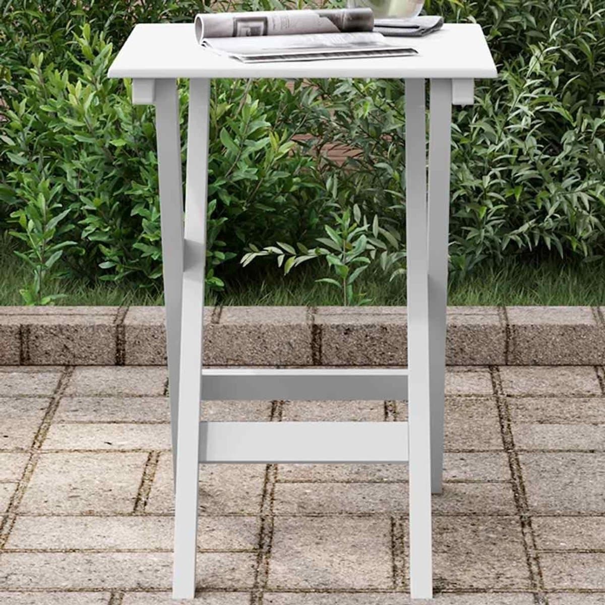 inklapbare bijzettafel klaptafel hocker terras en tuin