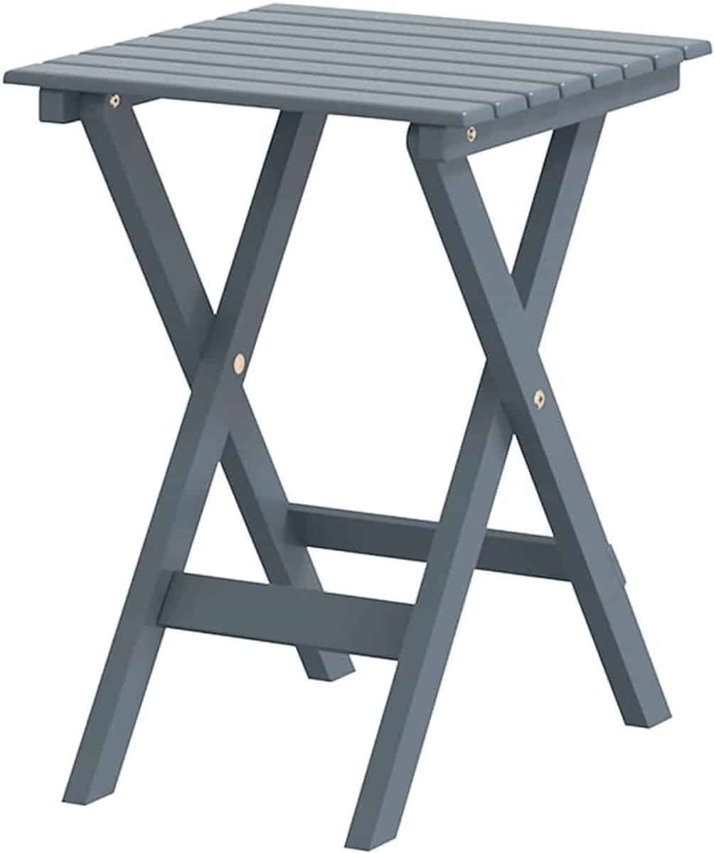 inklapbare bijzettafel klaptafel tuintafel buiten genieten massief
