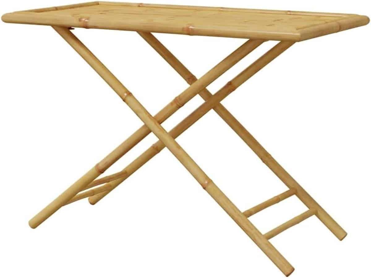 inklapbare tuintafel bamboe tafel klaptafel buiten dineren