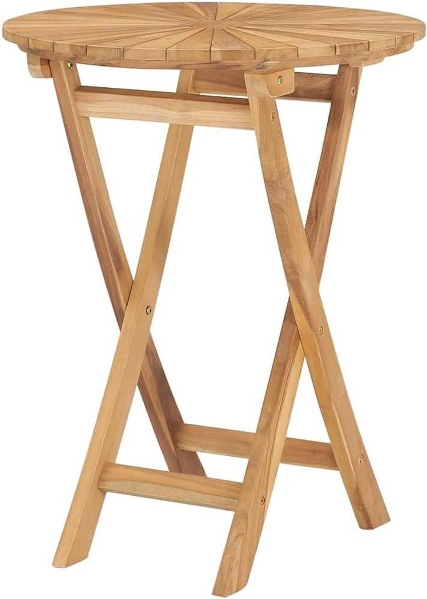 inklapbare tuintafel klaptafel buiten eten massief teakhout