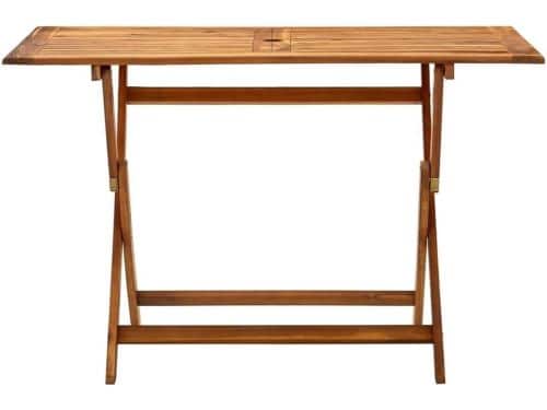 Inklapbare tuintafel - Klaptafel Hout - Buiten Eten - Massief