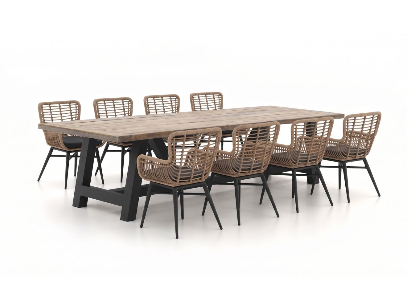 intenso asti/bresimo 330cm dining tuinset 9 delig laagste prijsgarantie!