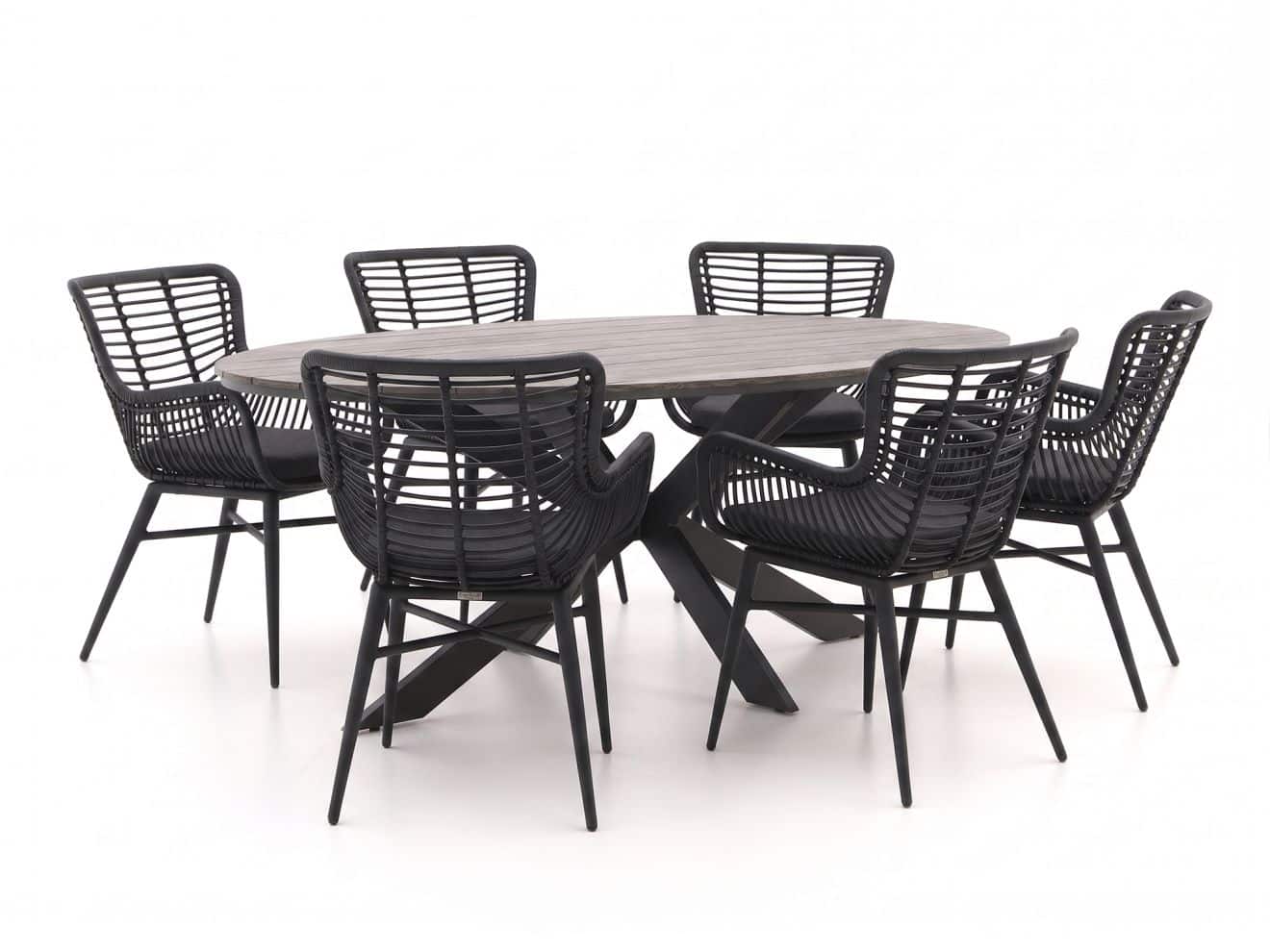 intenso asti/fidenza ovaal 220cm dining tuinset 7 delig laagste prijsgarantie!