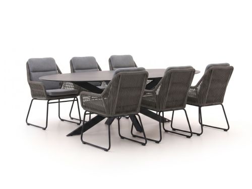 Intenso Isorella/Furato Ellips 200cm dining tuinset 7-delig - Laagste prijsgarantie!